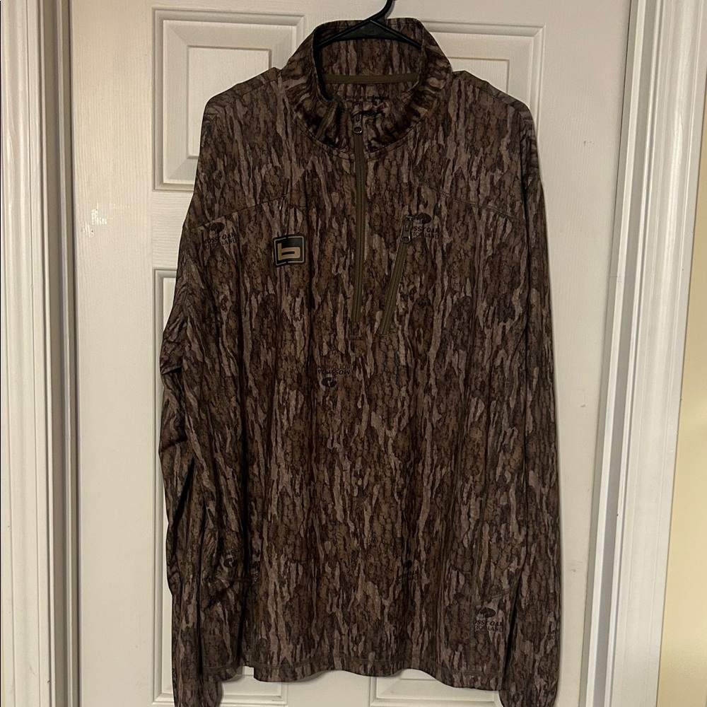 Banded Upland 1/4 zip Men's Pullover Jacket in Bottomland Pattern